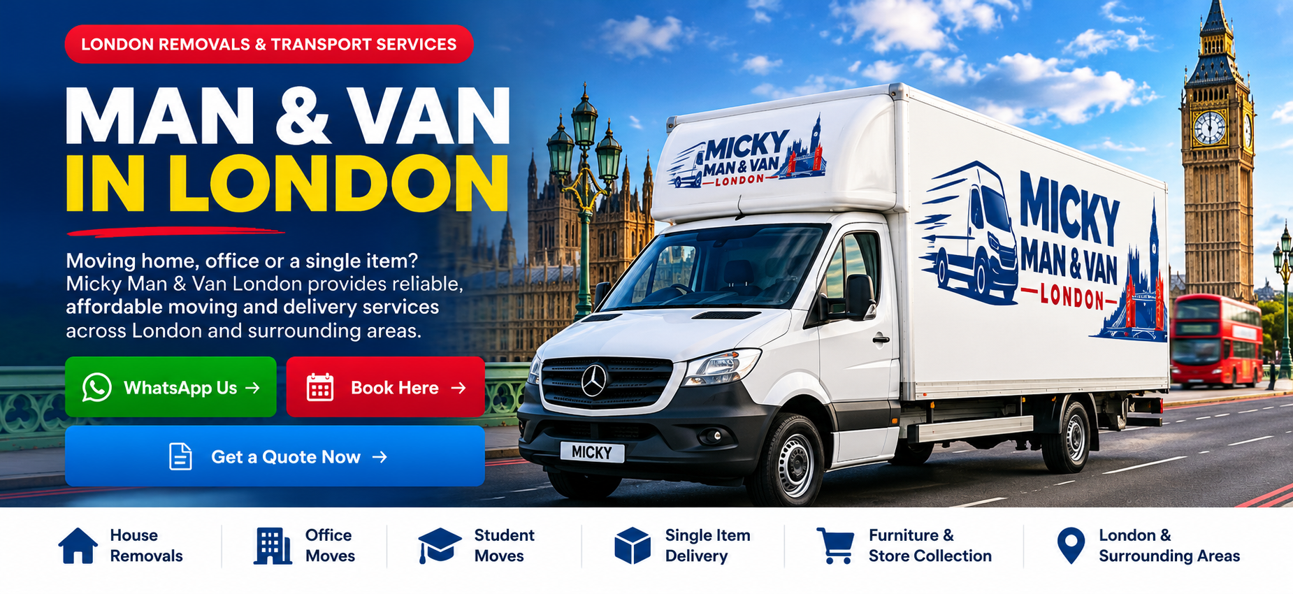 Micky Man and Van London Removals